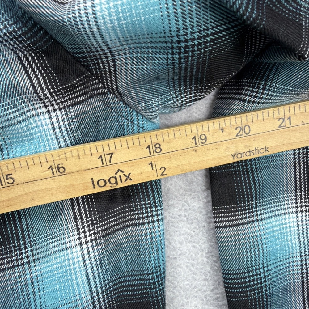 Dixxon Flannel Shirt Women Small Blue Black‎ Plaid Pearl Snap Pensacola D Tech - Picture 8 of 9